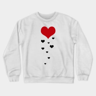 It's Raining Hearts Crewneck Sweatshirt